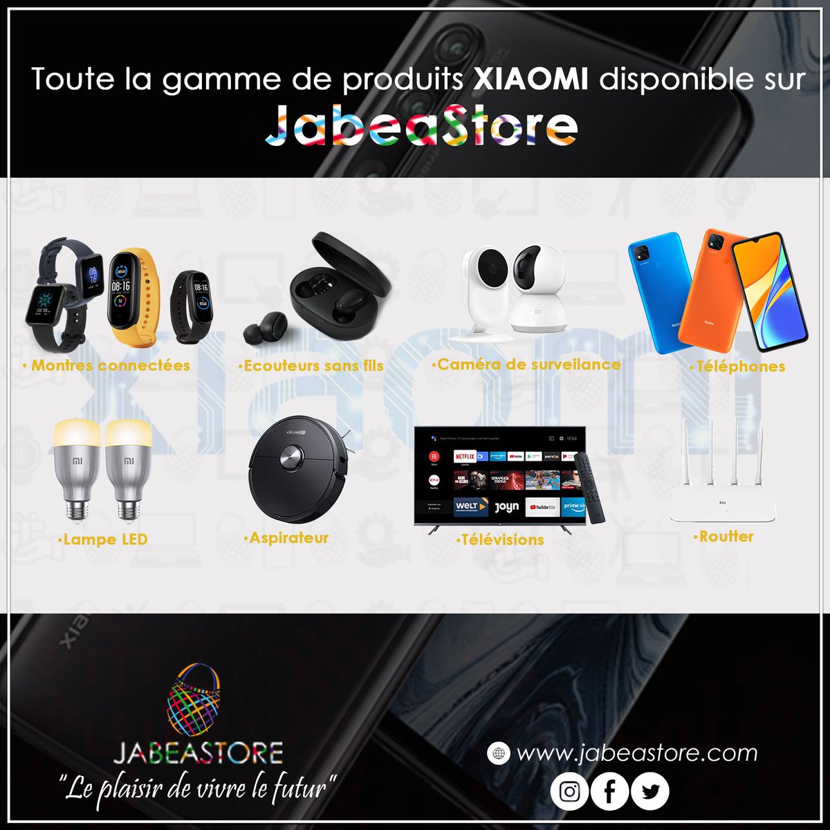 jabeastore's tweet photo. Toute la famille @Xiaomi est rassemblée dans votre showroom 😎
Faites la découverte de ces produits à tout moment en nous rendant une petite visite ! 

Service client 📲: 652219201
📍Yaoundé Obili Biscuiterie. https://t.co/OEtSlUmOWo