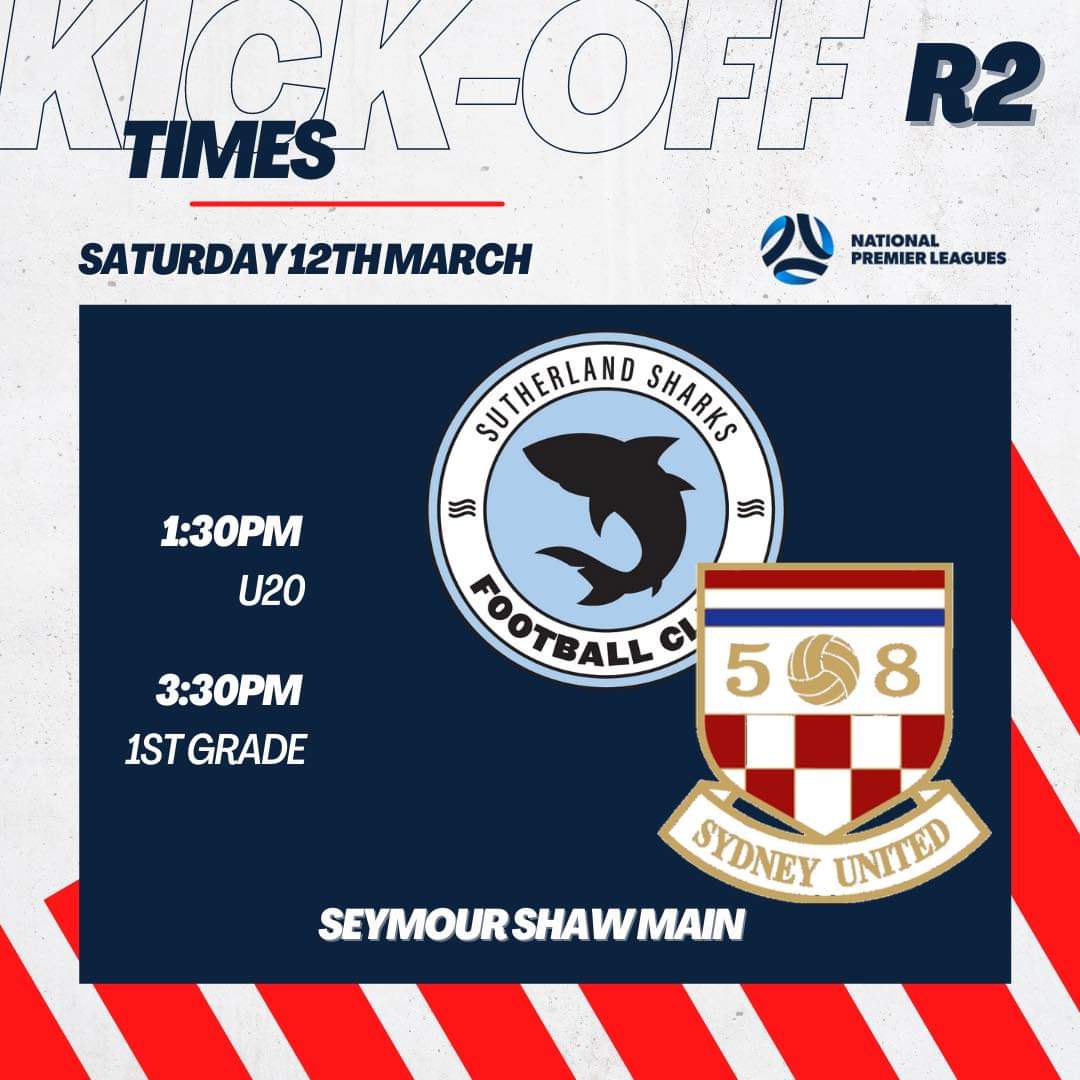 ROUND 2 • This week’s fixture takes us to Seymour Shaw Stadium, as we hope to maintain the momentum against @SuthoSharks_FC #SU58FC #NSWPL #sydneyunited