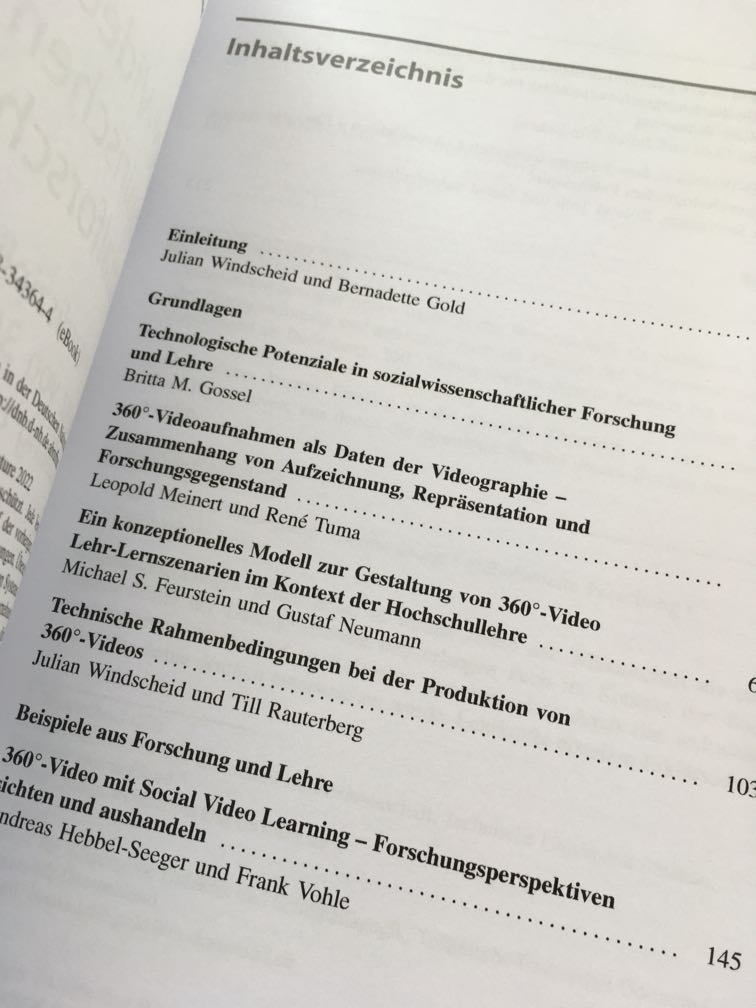 msfeurstein's tweet photo. Kapitel ist endlich erschienen 😀 Freut mich sehr!

"Ein konzeptionelles Modell zur Gestaltung von 360°-Video Lehr-Lernszenarien im Kontext der Hochschullehre"

https://t.co/vPqbbVwuiz

#chapter #published #360video #highereducation #sepa360 https://t.co/IiZLPXJ38u