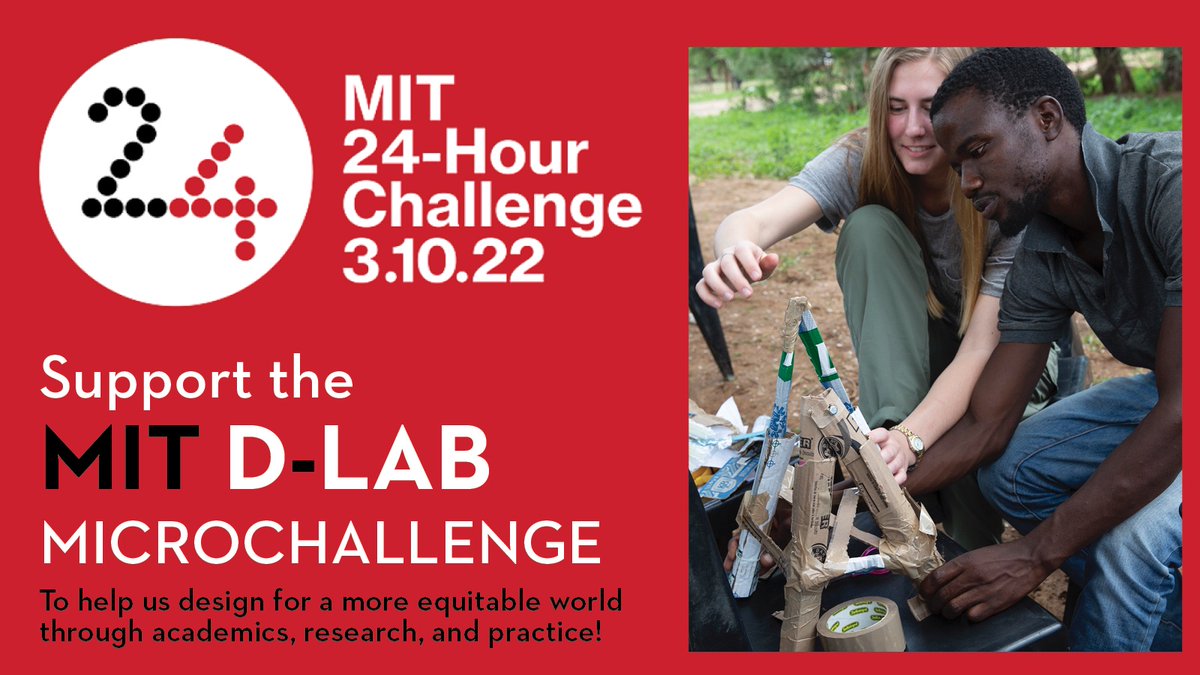 anapantelic's tweet image. Consider supporting @dlab_mit as we design for a more equitable world! #MITDLab is participating in the #MIT24 Hour Challenge, and if we receive 125 donations today, we unlock $10k in challenge funds! Click here to support our #participatorydesign work: bit.ly/dlab24hr