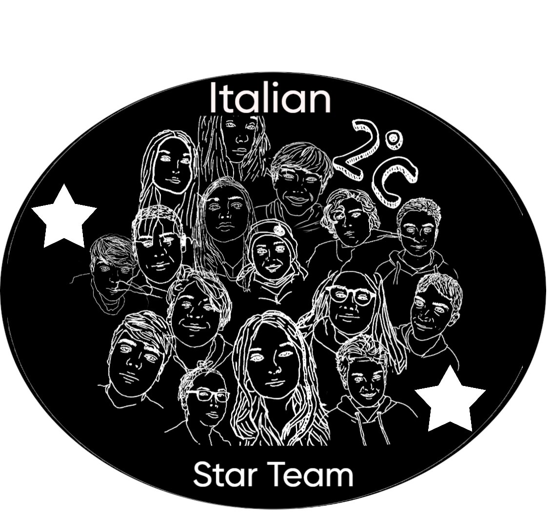 Italianstarteam's tweet photo. Ecco il logo di Bianca F., Mina e Francesca! Abbiamo scelto quello di Bianca F. perché rappresenta la nostra classe e si abbina al nome del nostro team.
#asocmedie #asoc2122 @ic_viguzzolo #italianstrarteam https://t.co/fKbtyiWDx4