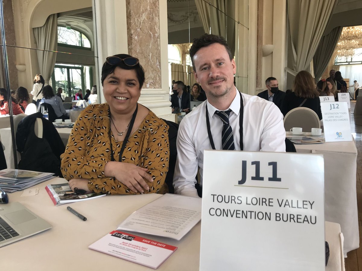 tourscvb's tweet photo. #SALONPURE 

La #DestinationLoireValley est au salon @Pure_Meetings au @LePavDauphine à #Paris !

Venez nous rencontrer ainsi que le Palais des Congrès de Tours, @Trigaliere et les hôtels Hilton de #Tours 🤝

#MICE #TOURISMEDAFFAIRES #EVENT https://t.co/KeIWiHueos