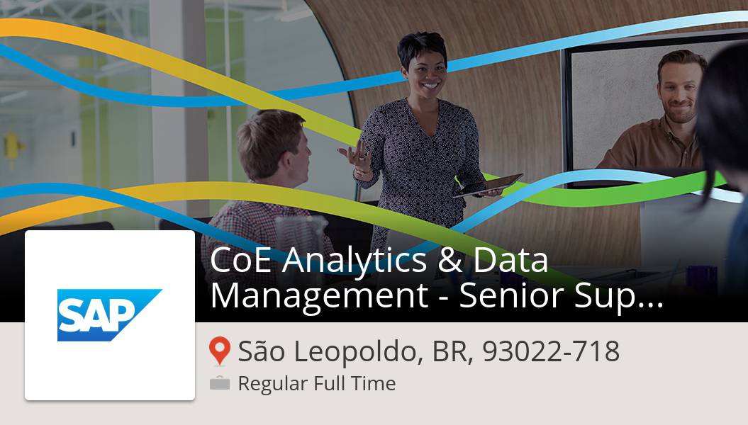 CoE Analytics &amp; Data #Management - Senior Support #Engineer (#SãoLeopoldoBR93022718)  #emprego #JobsAtSAP workfor.us/lifeatsap/o27lv