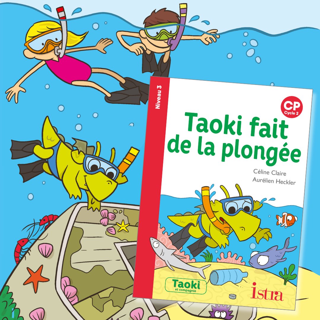 HachetteEduc's tweet photo. #10marsjelis #Lecture #CP 📚
🐟 Léo, le tonton de Lili, invite #Taoki et ses amis pour quelques jours de vacances en Martinique. C’est l’occasion de faire une plongée… qu’ils ne sont pas près d’oublier ! https://t.co/9zoJPKvbUi