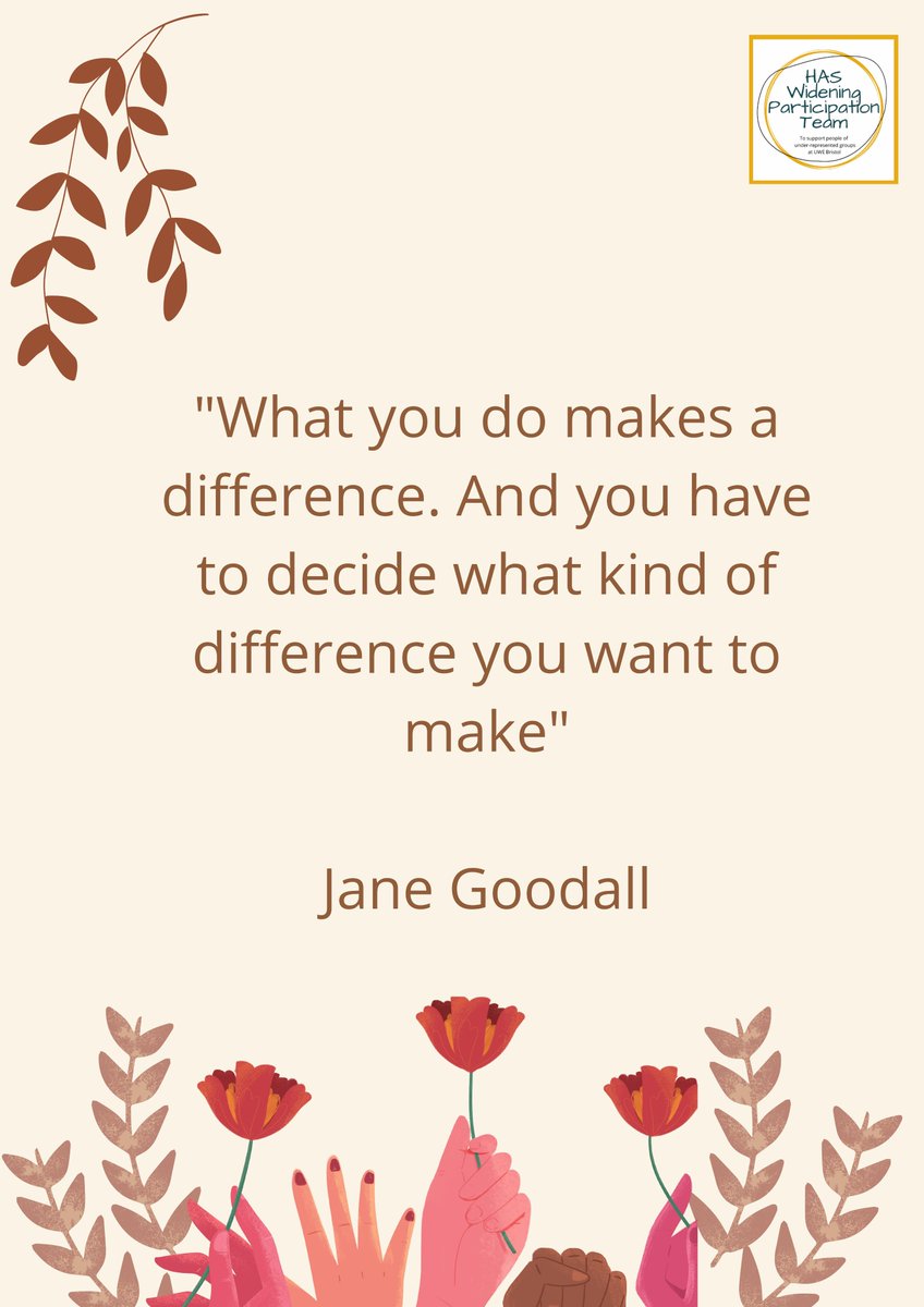 uwehaswp's tweet photo. #WomensHistoryMonth 

"What you do makes a difference. And you have to decide what kind of difference you want to make."

- Jane Goodall https://t.co/ywUC6Gxcnx