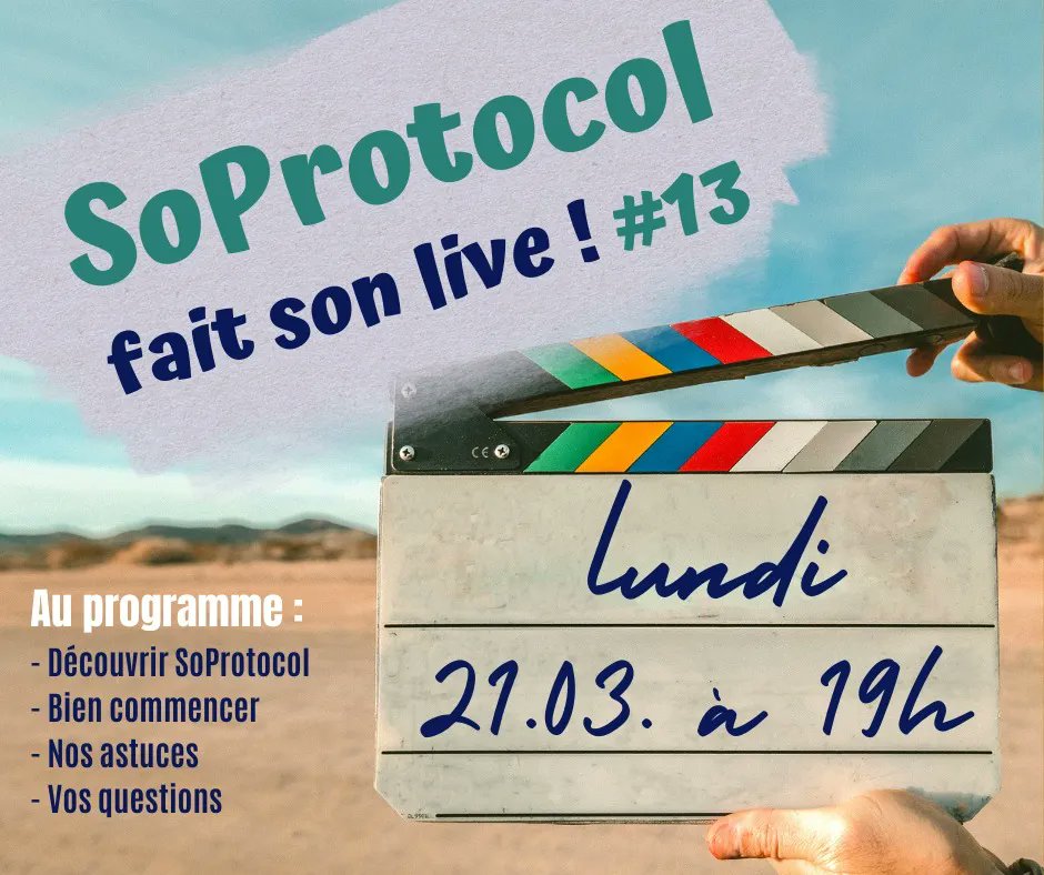 soprotocol's tweet photo. Rendez vous le 21/03/22 à 19h pour le nouveau Webinaire.
Nous sommes heureux de vous retrouver pour vous faire découvrir Soprotocol le logiciel des sophrologues.
Vous n'avez pas encore réserver votre place,  voici le lien: https://t.co/sMc8Yktx3s
Belle journée
L'équipe SoProtocol https://t.co/JaBXWE8IM0
