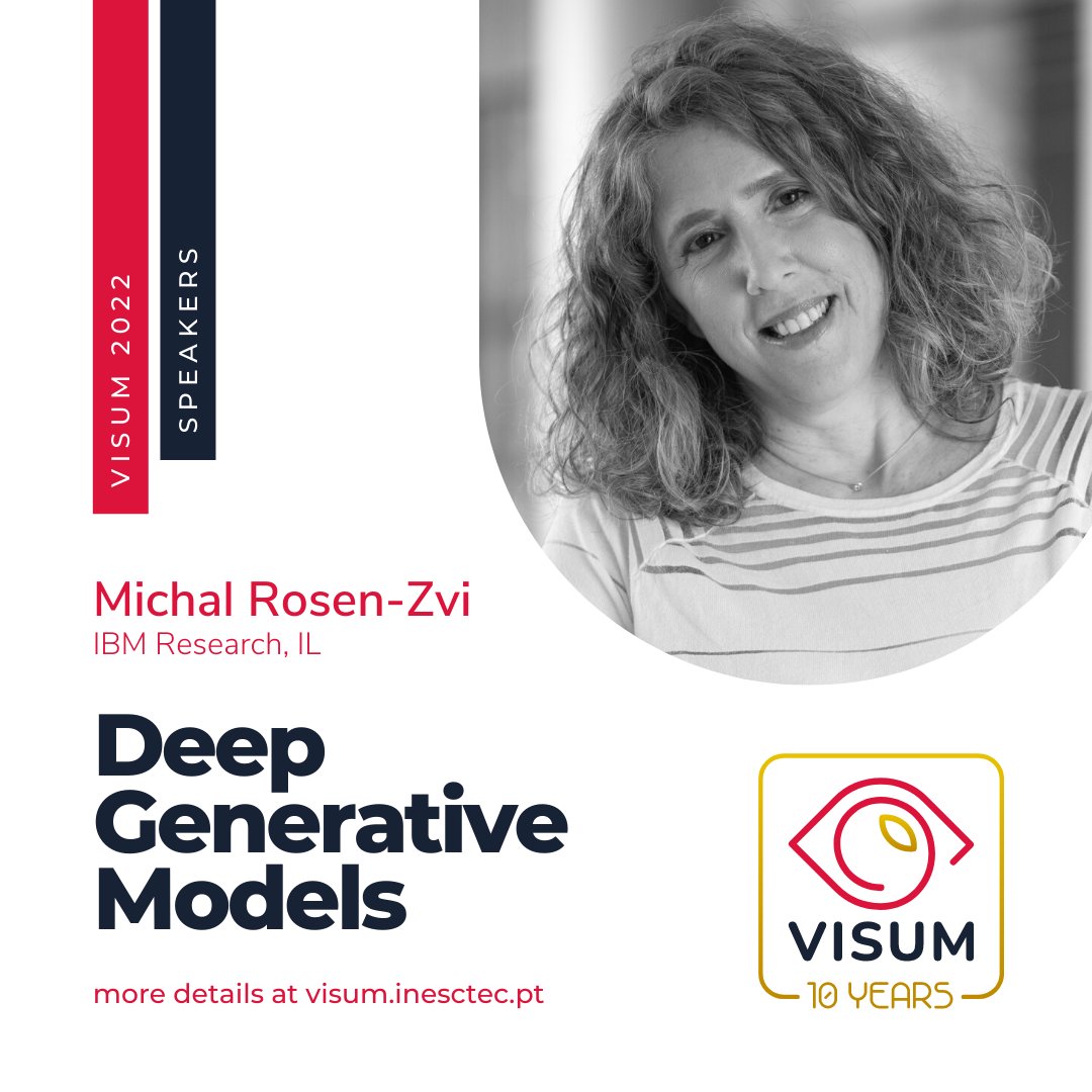 visumschool's tweet photo. Time for our last speaker for 2022! 🥳
Michal Rosen-Zvi will come all the way from Israel to share her knowledge 🤯 on Deep Generative Models. 👩‍💻
@michal_zvi is a Director of AI at @IBMResearch  and a Visiting Professor at @HebrewU 💯
Apply now ⏳at https://t.co/FFl0sYb08w https://t.co/78LAfK7uiu