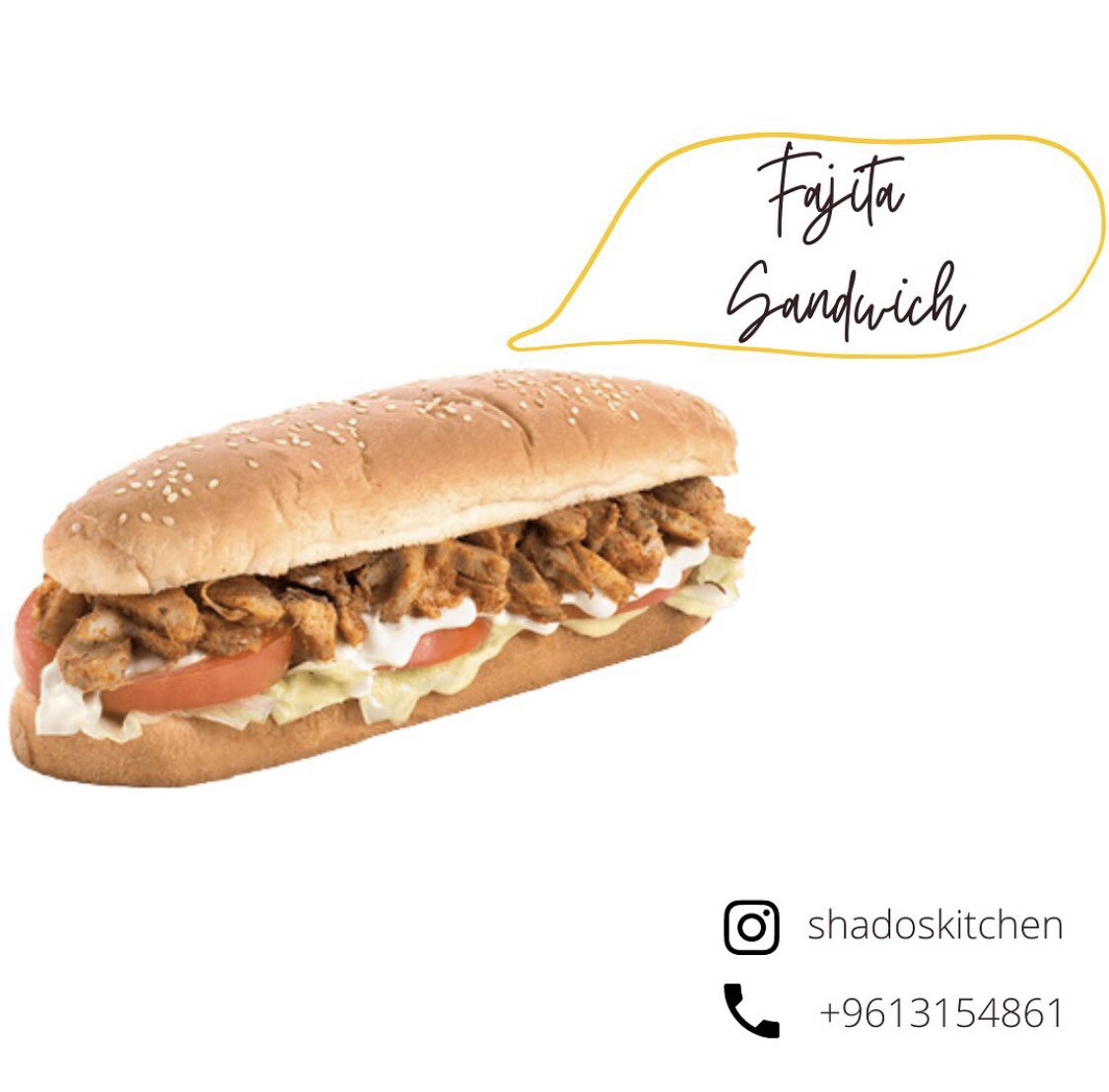 nouratee1's tweet photo. Hi guys! 
So my parents decided to open a small restaurant and only serve two sandwiches: Fajita and Djej w toum
Everything is homemade even the garlic dip and they’re really delicious!
Please show them support and thank youu❤️❤️
Instagram: shadoskitchen https://t.co/zSCSUGLCCC