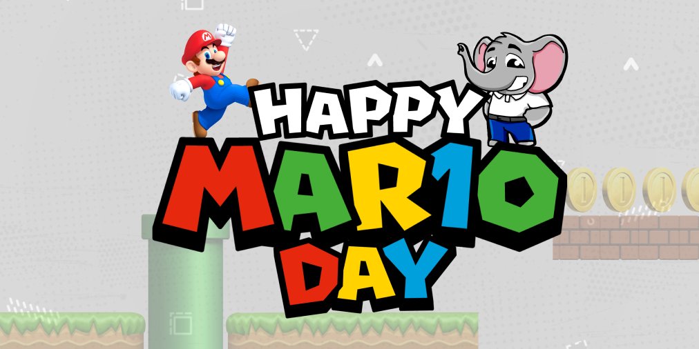 TimbiraBrasil's tweet photo. Happy Mario Day! 🤩

Hoje é comemorado o dia deste personagem super querido. Nós não poderíamos deixar de lembrar e demonstrar todo nosso amor à Nintendo. 🤩

#Happymarioday #Mar10 #Postgresq https://t.co/v8SFqXdxP6