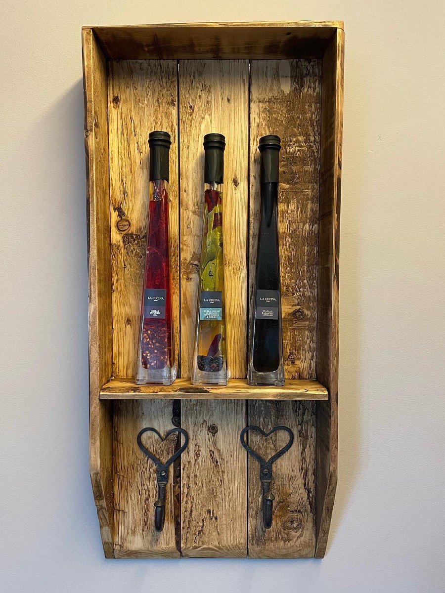 Excited to share this item from my #etsy shop: Kitchen shelf with hooks. Rustic kitchen decor #blackhearthooks #rusticshelf #kitchenwallshelf #vintagefarmhouse #countrykitchen #countrystyle #rusticwallart #metal #wax etsy.me/3CwPdVN
