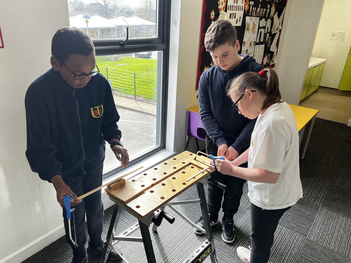 UTSMrsWest's tweet photo. Love getting proper tools out for DT projects! Y6 are making Tudor themed automata toys with moving cams. They’ve designed them around themes linked to our English unit on Romeo and Juliet @UrsulaTaylorSch #dtforall #primarydt https://t.co/8Dg4oNZPFo