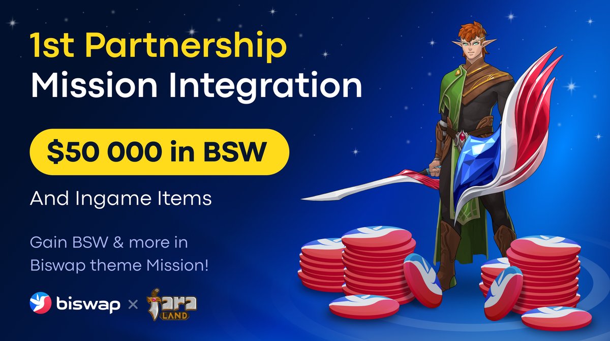 Biswap_Dex's tweet photo. 🔮Biswap Mission on Faraland!🔮

@Biswap_Dex x @faraland_io tandem created ingame Biswap Mission!

💰Hunt for $50 000 in $BSW &amp; Ingame Items!

Dive into mission:
👉https://t.co/6TbWpF6fcL

Details:
https://t.co/UNvmMUVa9R

Gain $FARA via Swaps &amp; Farms on https://t.co/NixMLf8l9s! https://t.co/dK5KkivSMf