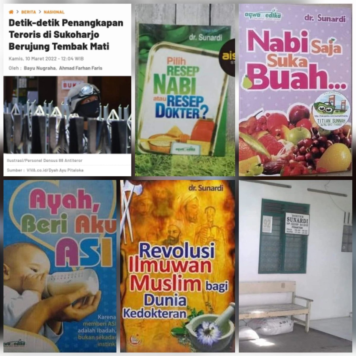 yaniarsim's tweet photo. Innalilahi 😭😭
Pendiri Hilal Ahmar, Dokter yg menggratiskan pasiennya, selalu terdepan dlm menangani bencana, di dlm/luar negri 👉 dibunuh DENSUS 88 ‼️
Berikut buku2 karya Beliau... https://t.co/g1qzGREq5C