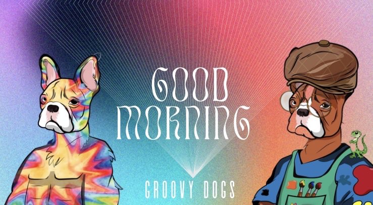 GroovyNft's tweet photo. Gooood morning GroovyDogs! Some of my favorite traits appearing below with the tie dye skin, brown scaly cap and little lizard guy!  

#NFTCommunity #NFT #art #Ethereum #branding #dogsoftwitter https://t.co/lzfdOYABfY