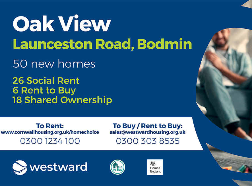 Saleswestward1's tweet photo. .@Saleswestward1 are excited to announce that they have 6 Rent to Buy properties available for application- 4 x 2 bed &amp; 2 x 3 bed semi-detached houses at their Oak View development in #Bodmin
Email sales@westwardhousing.org.uk for details on how to apply
https://t.co/1rebmH2EBp https://t.co/zh1THGAh2H