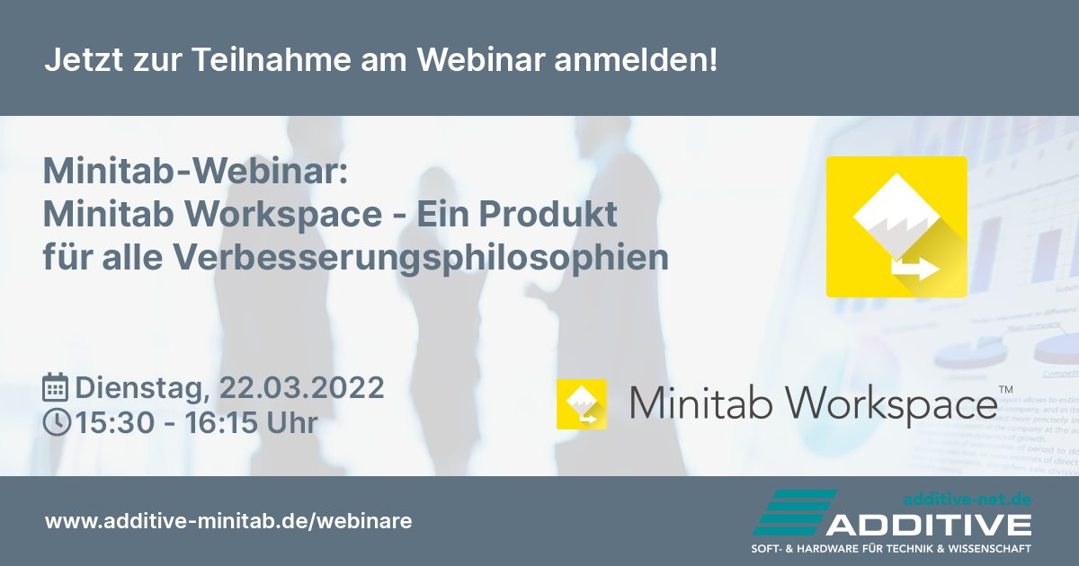 ADDITIVE_GmbH's tweet photo. Lernen Sie in unserem #Webinar zu #Minitab #Workspace eine Software kennen, die alle Verbesserungsphilosophien abdeckt.
#FMEA #ProcessMap #ValueStreamMap #Fishbone u.v.m.
🌐Anmeldung: https://t.co/L4OtwmtWz1 https://t.co/ubkPX4zesV