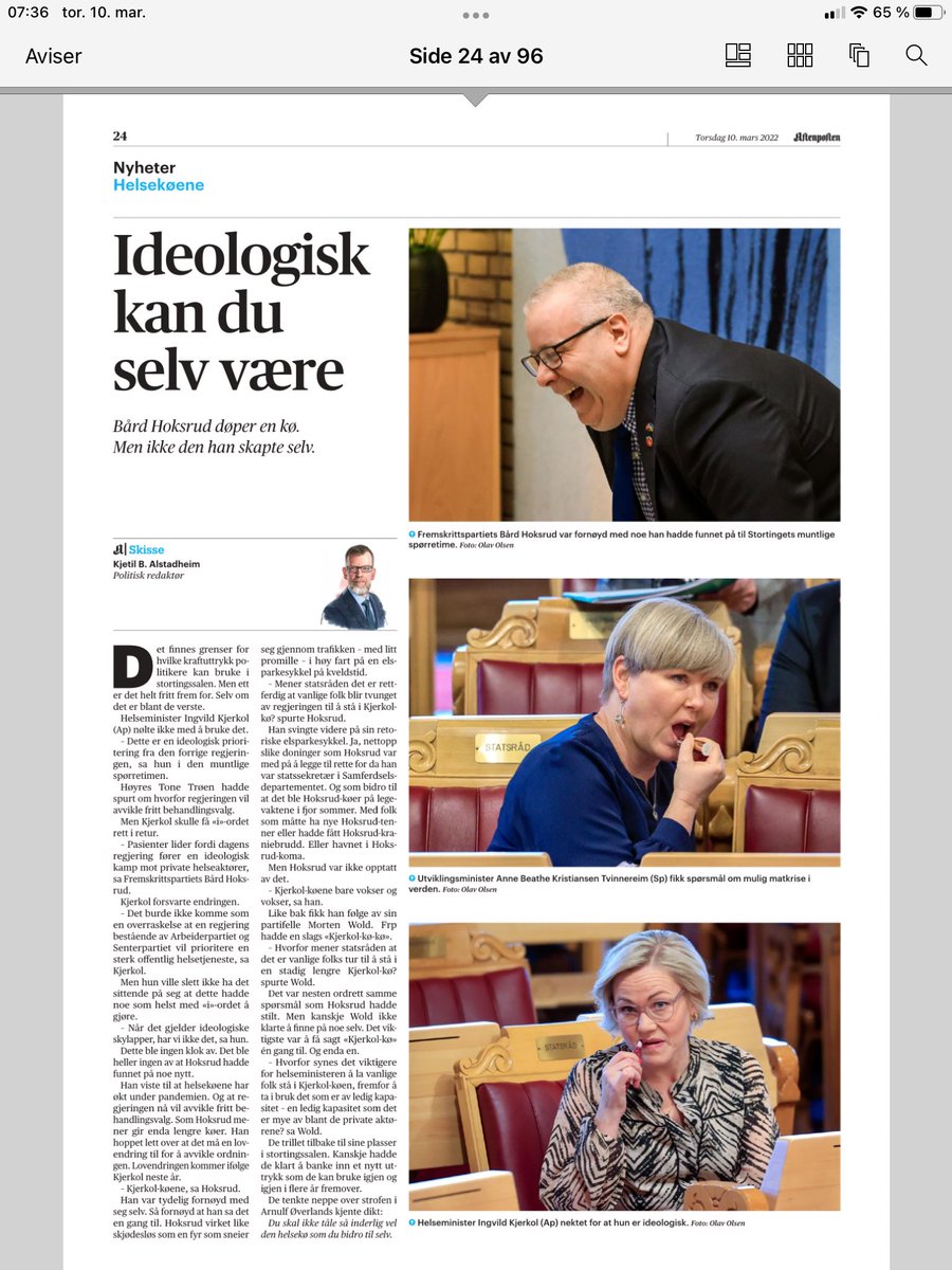 Var det viktig at ⁦<a href="/ingvildkjerkol/">Ingvild Kjerkol</a>⁩ og ⁦<a href="/AnneBeathe_/">Anne Beathe Tvinnereim</a>⁩ tok på leppestift for sakens innhold ⁦<a href="/kjetilba/">Kjetil B. Alstadheim</a>⁩ ?