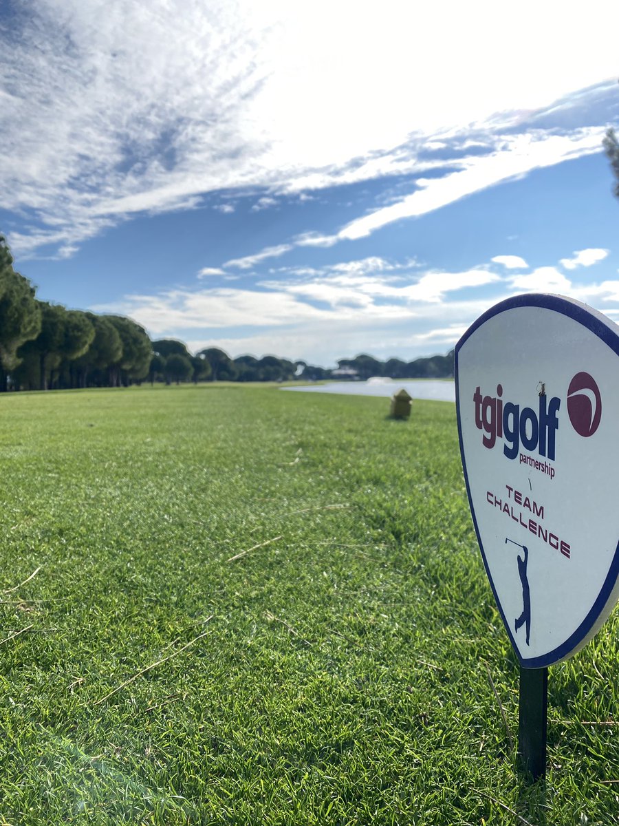 TGI_Golf's tweet photo. The final round is underway here at Gloria Golf Club. Who will be crowned Team Challenge Champions 2022? Don’t let the blue skies fool you btw. It’s a little windy and chilly 🥶 #TCXII https://t.co/vS3ccc5MkJ