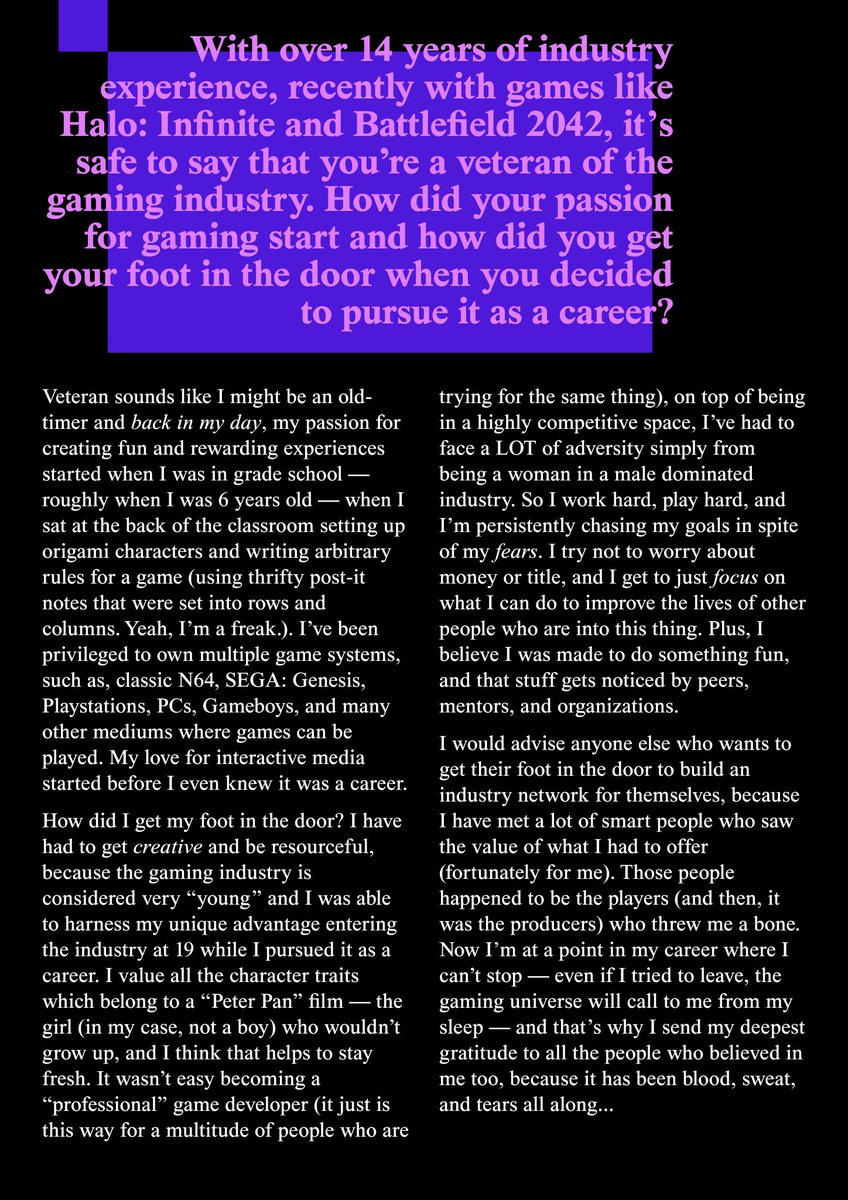 maxxmxmcoin's tweet photo. .@CarinaKom is a gaming vet whose track record includes Halo: Infinite and Battlefield 2042. Now she's wielding her talents to defeat A-1 as MixMob Game Director 🙌 

We talk challenges &amp; tricks of the trade in the new issue of Subdomain: https://t.co/ETpThEaFTl

#WomenInGaming https://t.co/lcZup1IqtK