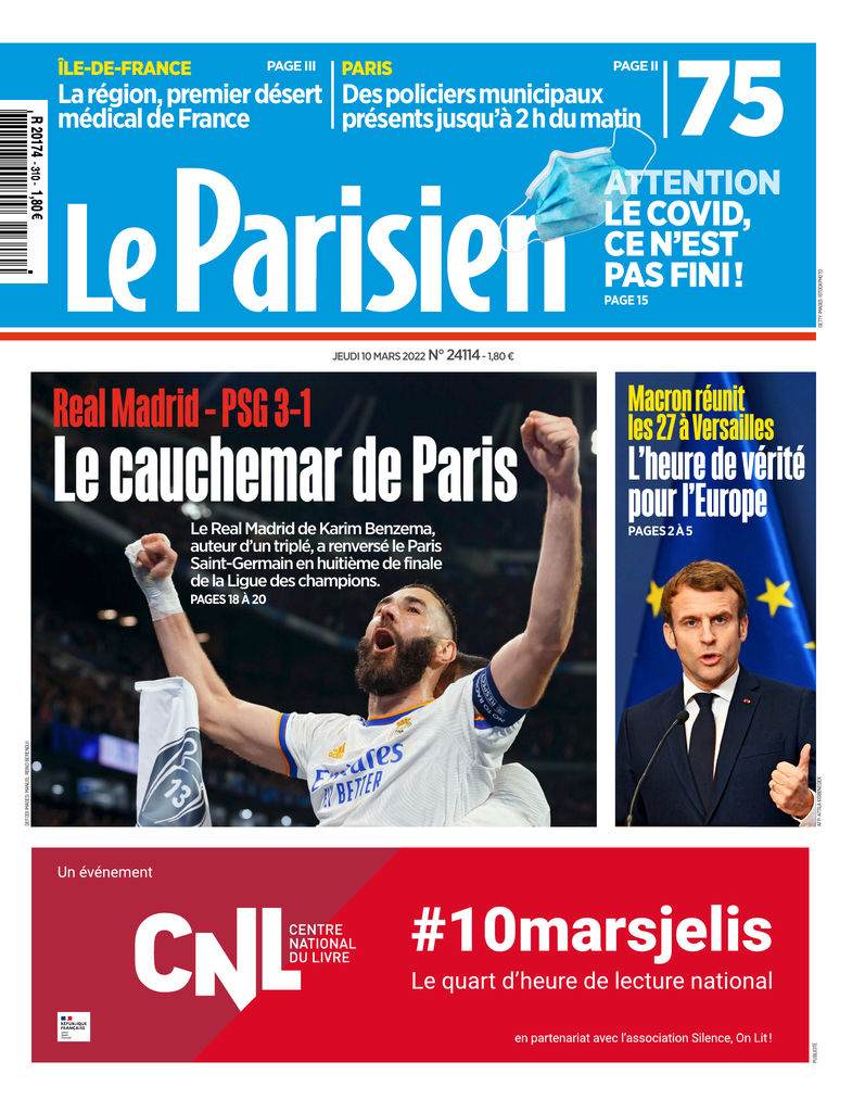 UnesDuJour's tweet photo. Les Unes de ce jeudi 10 mars  📰 https://t.co/p3zNCB6LIV
