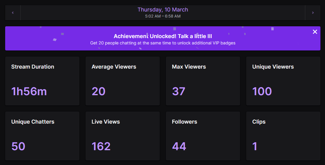 W FIRST STREAM AND I DIDNT EVEN SAY A WORD LMAOOO