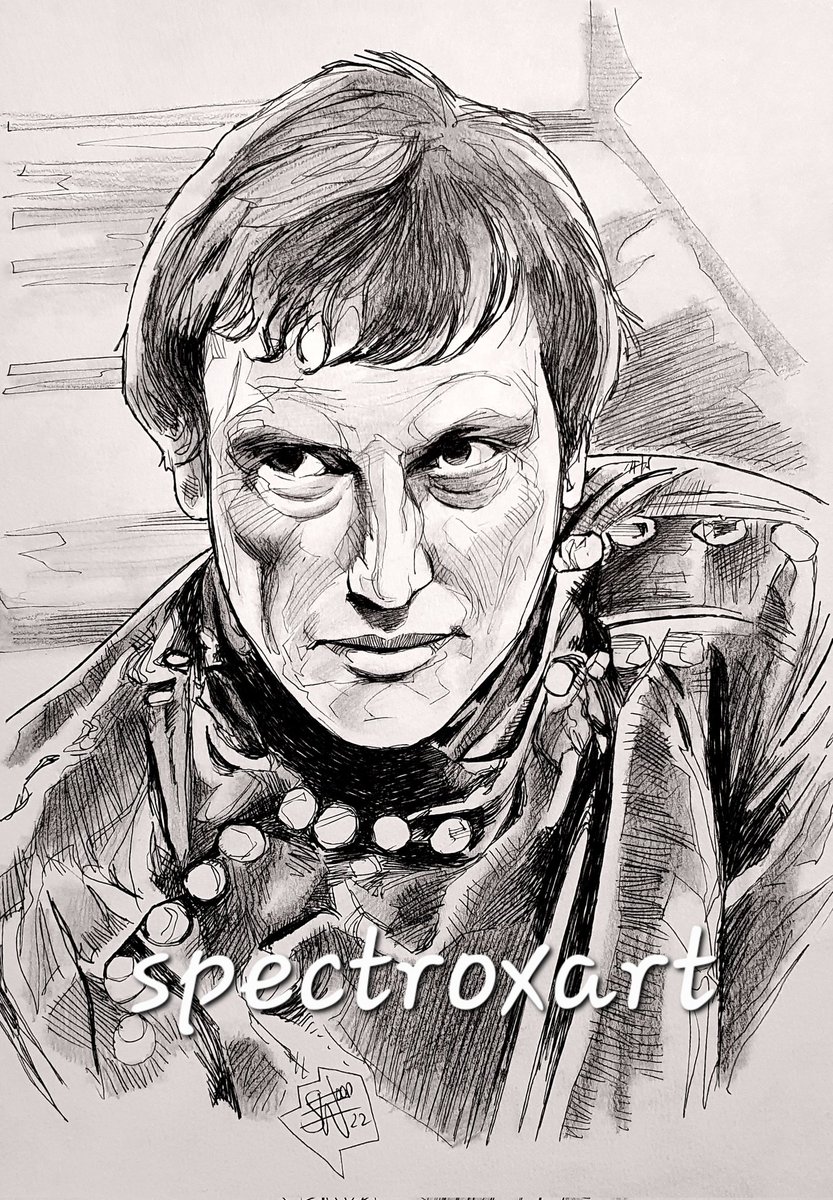 spectroxart's tweet photo. "Oh, I'm sorry I missed that. It's the kind of natural stupidity no amount of training could ever hope to match." Paul Darrow as Kerr Avon (Blake's 7).
Pen & Pencil on A4 200gsm Acid Free paper.
#spectroxart #Blakes7 #kerravon #Avon #pauldarrow https://t.co/5swZ6HD18d