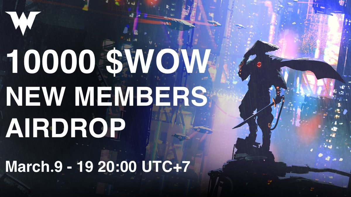 carv_official's tweet photo. 💸10,000 $WOW #Airdrop💸

🤔How much do you know about WoWarriors❓

We are giving away 10000 $WOW to 410 winners‼️
Top 1 can get 500 $WOW ‼️

Finish these tasks to win‼️🤩  https://t.co/B5btazV74C

⏳Ends at March.19 8 PM UTC+7

#giveaway #GameFi #NFT https://t.co/nDixfNYJtW