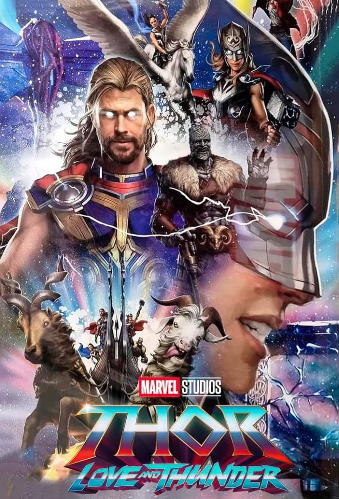 Hey frens!! Do you love Marvel movies?
This is a poster of Thor: Love and Thunder, and something familiar creature is on the left bottom side!😉 
I can't wait to see how Markhor would appear in the movie :)) 🐐