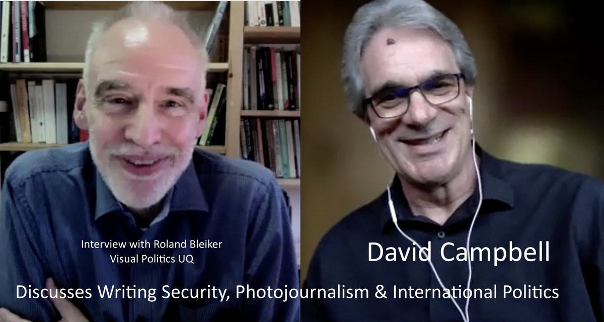 We recently hosted David Campbell, Hon Prof @POLSISEngage, who talked to @rbleiker about his international relations scholarship, his book Writing Security, and his practical work in photojournalism with @WorldPressPhoto and @vii_foundation. Video here. youtube.com/watch?v=KKsyIs…