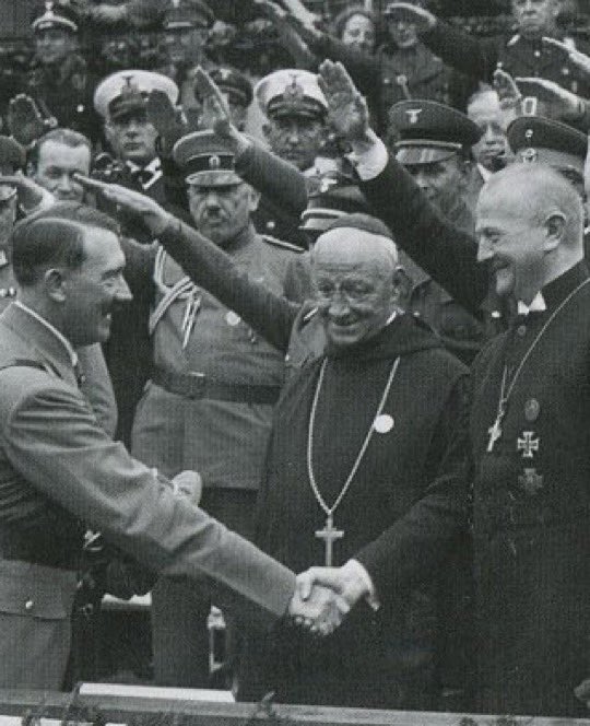 SteveChalke's tweet photo. Whenever the Church ceases to speak up for justice &amp; instead aligns itself uncritically to the state, it betrays itself. Eg. the German Christian Movement &amp; Hitler, white American Evangelicalism &amp; Trump, Russian Orthodoxy &amp; Putin. As Jesus said, ‘You can’t serve God and Empire.’ https://t.co/R9KcEnpfQX