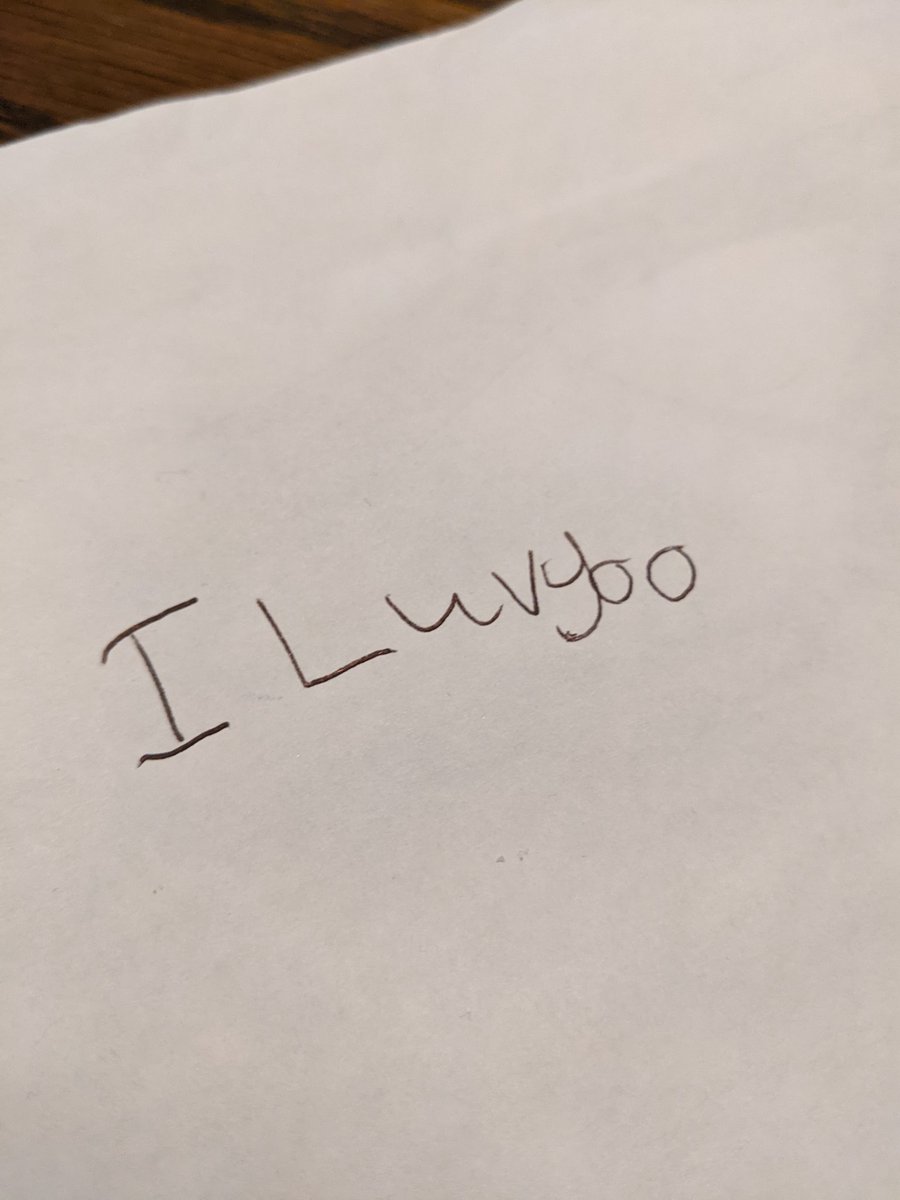 MrsThornton_NSA's tweet image. "My daddy is the best dad in the whole entire universe".

Looks as though Little Miss 4 lost momentum when she got to mammy 😂 No doubt distracted by something!

#bookbagfinds
#receptionwriting
@LettersSounds