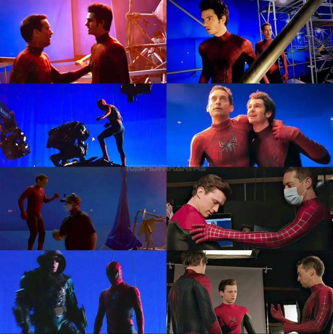 Harshit6101's tweet photo. New set images of Spider-man NoWayHome.
#SpiderMan .
#MarvelStudios .
#TobeyMaguire .
#andrewgarfield .
#TomHolland .
#SpiderManNoWayHome https://t.co/7GW3MYlbxV
