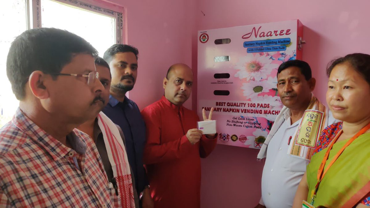 drrajdeeproy's tweet photo. Pleased to allot a sanitary napkin vending machine at BNMP HS School, #Dholai with funds from #MPLAD 19-20.
( Allotment to 16 school/Colleges today at Dholai. More to follow ! )

@PMOIndia 
@dpradhanbjp 
@smritiirani 

@BJP4India 
@BJP4Assam https://t.co/FRyTbr05Kt