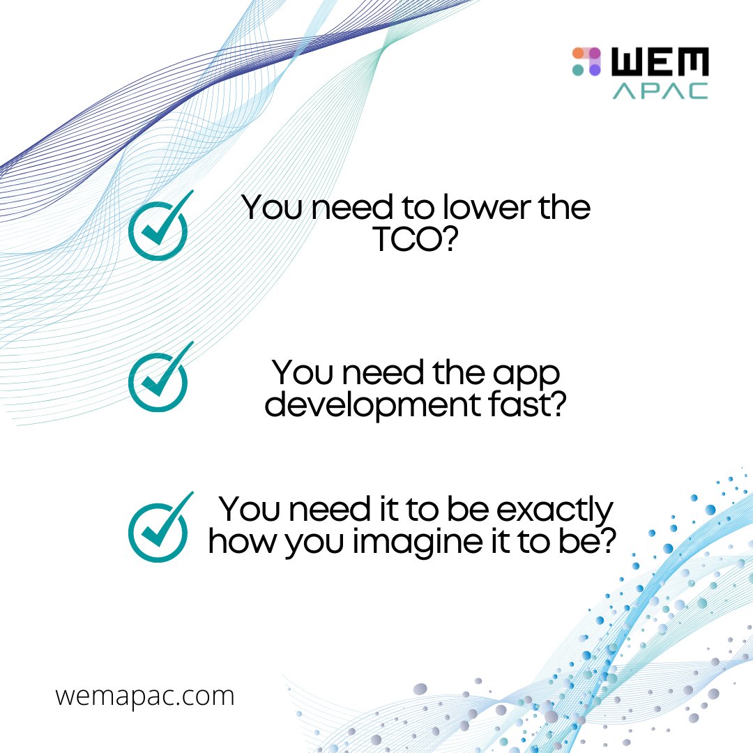 WemApac's tweet photo. Guess what? We can do it all or in other words, that's exactly what we do! To learn more about us or book a demo, click https://t.co/FcHW2THrV5
#NoCode #lowcode #appdevelopment #DigitalTransformation #wemapac https://t.co/yekP1CTVLK