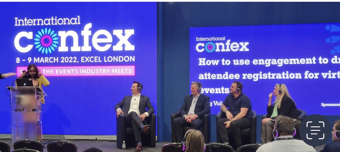 Enjoyed our <a href="/Hubiloconnect/">Hubilo</a> panel at <a href="/IntlConfex/">International Confex</a> yesterday, talking all things #audienceengagement … #eventprofs #events #eventtech #marketing