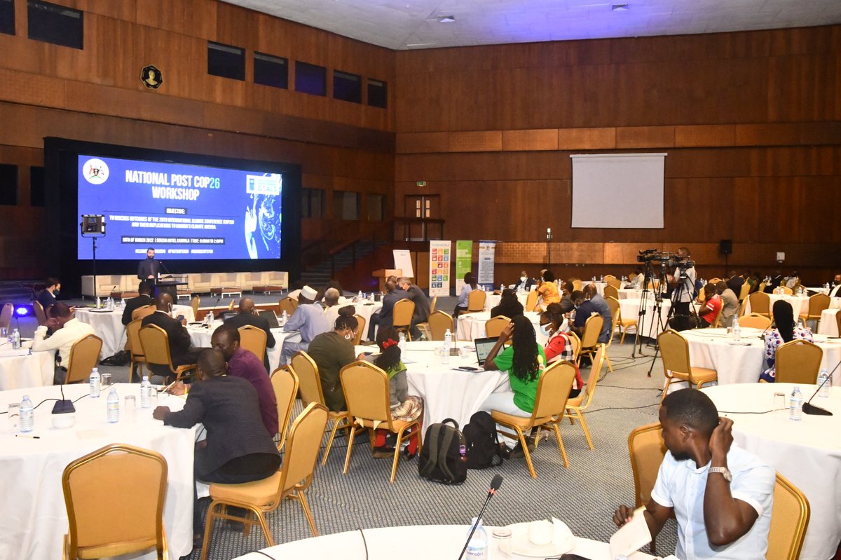 UNDPUganda's tweet photo. "This National workshop is an opportunity for us to get decisions from paper into action and I am happy to say that the UK government is and will always be here to support #Uganda mitigate climate change." Alex Crook, Representative from @UgBritish
#ClimatepromiseUG #PostCOP26 https://t.co/aCPGiHB1Uj