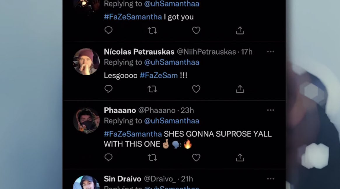 NiihPetrauskas's tweet photo. Go support this girl @uhSamanthaa ! She’s grinding for it!
https://t.co/1DdUz1q1UY
I even appeared on the video #FaZeUp #FaZe1 #FaZeSam https://t.co/3PCeAaLciX