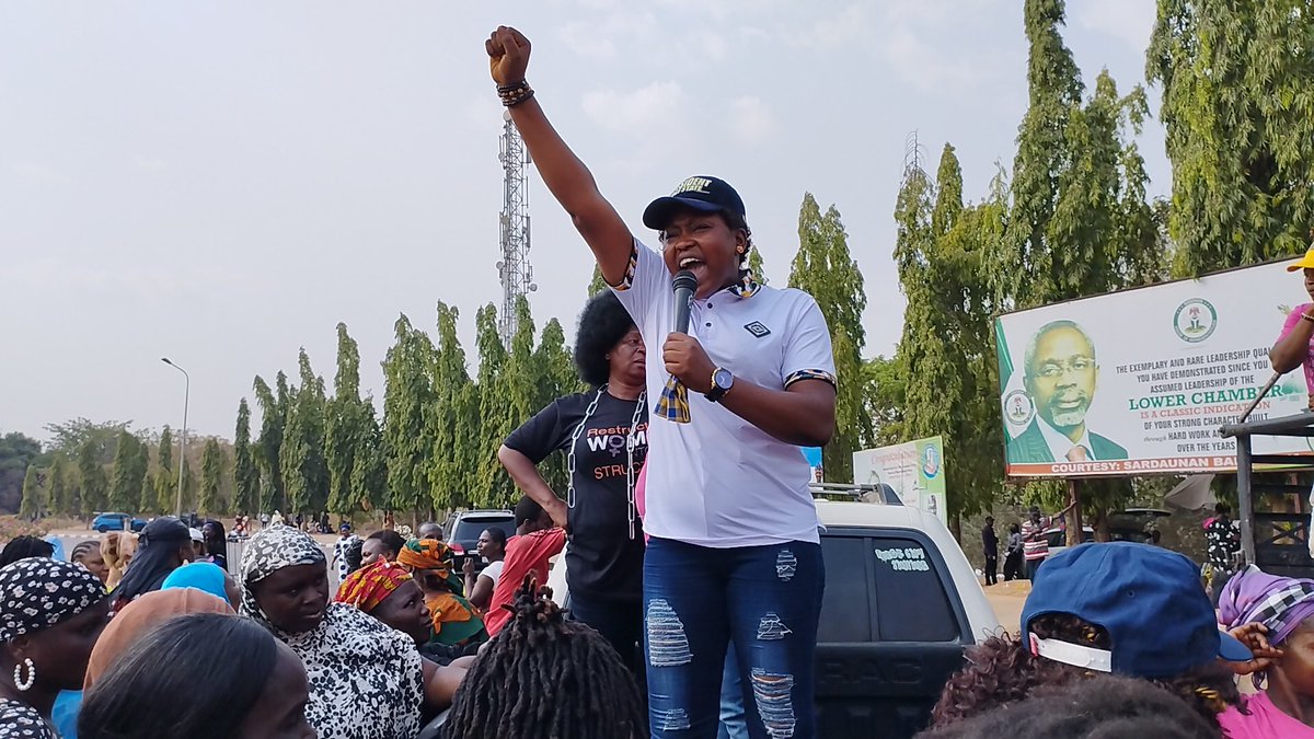womenadvocate's tweet photo. Day 5

The SUG president of Kogi state university showed that the struggle at #NigerianWomwnOccupyNASS is not just a struggle for NOW but one that will affect the FUTURE of young Nigerian women
#TheConstitutionWomenWant https://t.co/N5gQktY7Ts