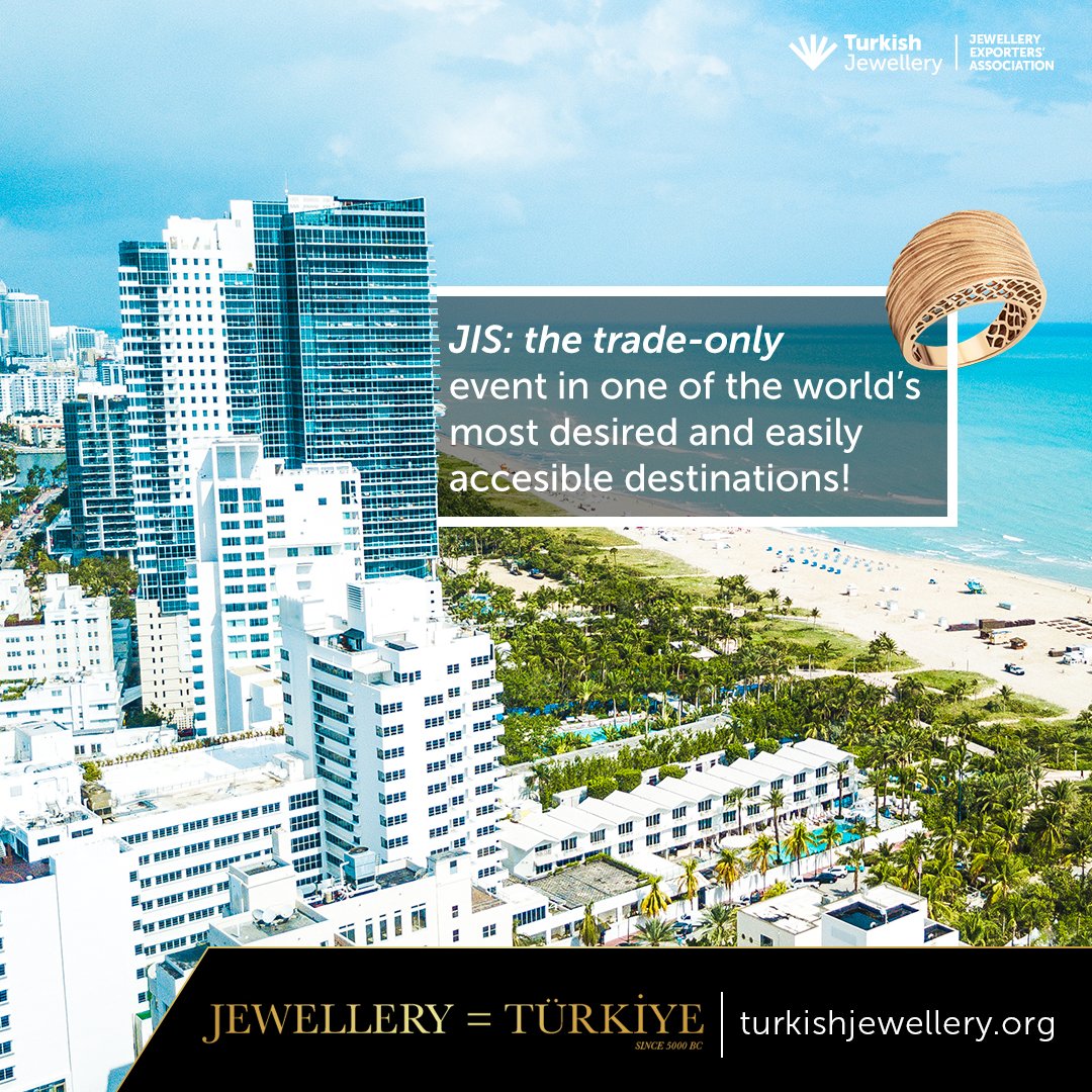 turkishjewelery's tweet photo. JIS Miami Spring will welcome exhibitors from all over the world including Turkey with the Turkish Pavilion featuring more than 25 exhibitors in Latin America and the Caribbean’s jewellery capital, South Florida! 

#perfectcraftsmanship
#affordablejewellery
#unbeatableprices https://t.co/CrhvhiCdvo