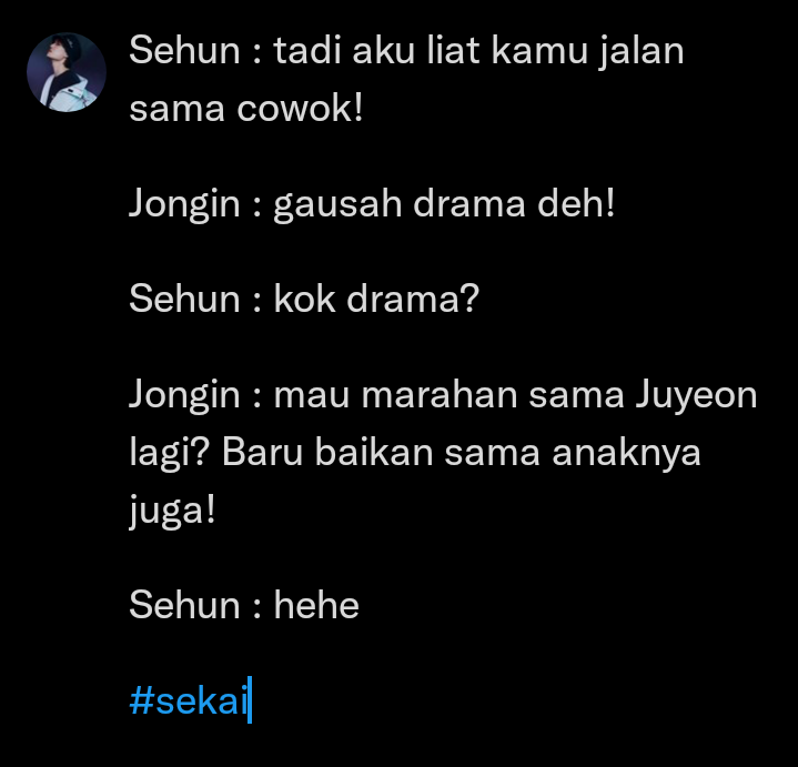 sekaifess's tweet photo. skau! Drama https://t.co/yBztLJz1MI