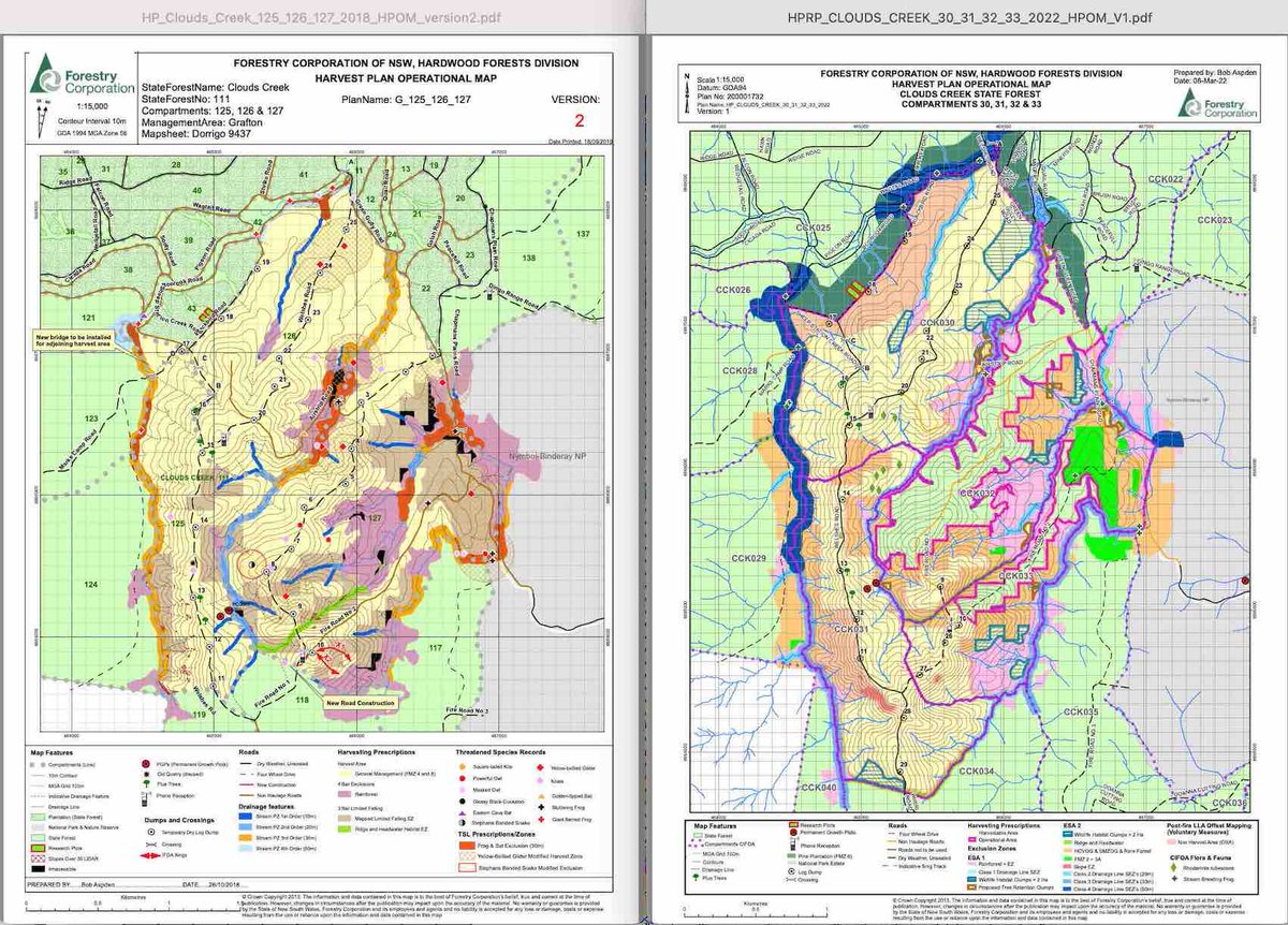 CloudsCreek's tweet photo. On cue! Koala and YBG habitat to be logged.
NSW Forest Corpse has today approved #logging plan in Clouds Creek SF... HP fails to note YBG and Stephens Banded snake from 2019 HP! WTF!
FC incompetence! @NSW_EPA please review HP!
#worthmorestanding #Bushfires2019 #GKNP https://t.co/tq9c8J2pP2