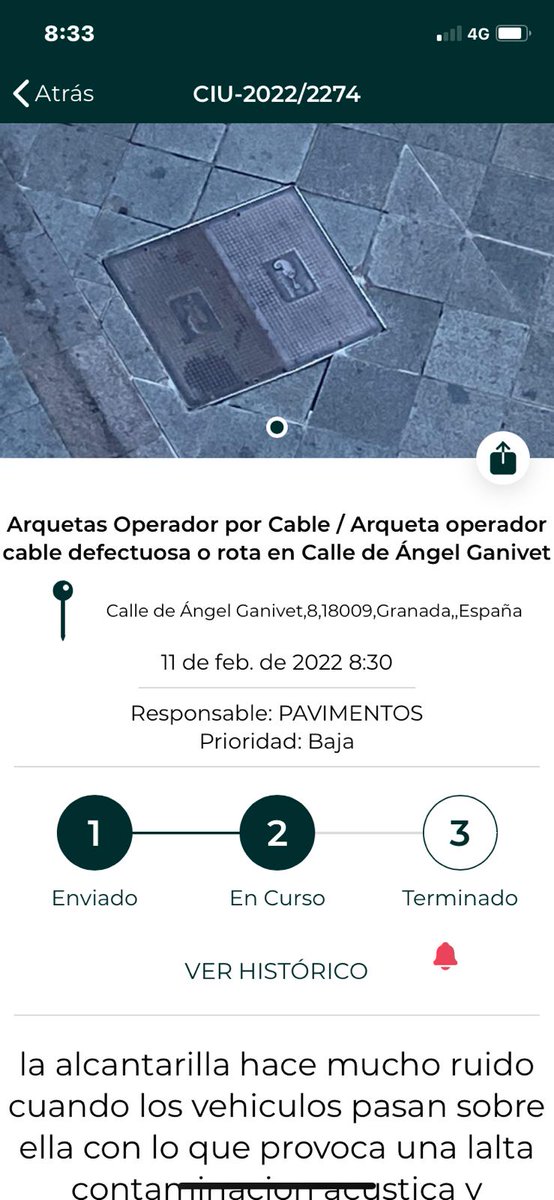 LaNocheenBlanc1's tweet photo. @AntonioFLupion buenos días ya se que no es de su competencia hace un mes denuncie un problema con un registro de suministros en Ganivet, Pusieron esa chapa que provoca un ruido ensordecedor, día y noche. El tema que esa chapuza es aún un peligro mayor ya que se mueve y retumba. https://t.co/o64MghTuKa