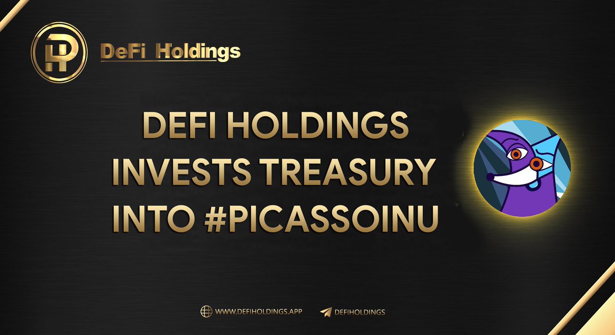 Defi Holdings just invested in <a href="/PCITokenETH/">Picasso Inu Token | $PCI | ERC-20</a> $PCI

We believe they are doing something great with sponsoring artists around the world and covering their costs for their upcoming exhibitions. 🎨🖌️🧑‍🎨

#FaaS #Defi3 $DHOLD #charity