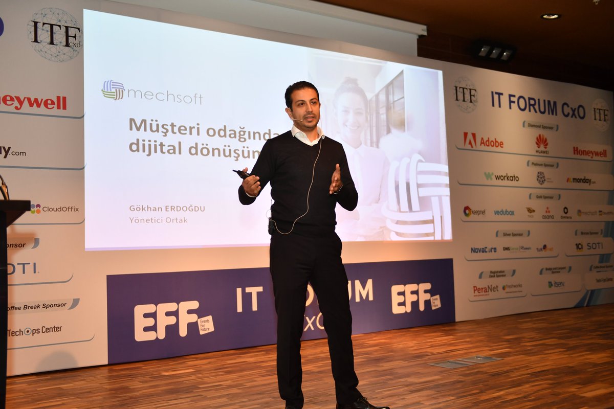 MechSoft's tweet photo. MechSoft olarak oldukça keyifli bir etkinliği geride bıraktık.
EFF Organization tarafından düzenlenen IT Forum CxO etkinliği kapsamında CEO'muz Gökhan Erdoğdu sunumunu gerçekleştirdi.
Etkinlik boyunca standımıza ilgi gösteren tüm katılımcılara teşekkür ederiz.
#mechsoft https://t.co/Q9z7eHNTvO