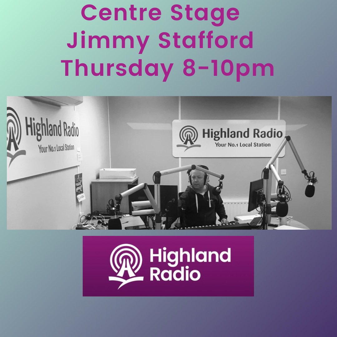 JimmystaffordDJ's tweet photo. Back on air tonight after 2 years #centreStage #irishmusic on @highlandradio @yevagabonds @FionaKmusic @greenshinemusic @mickblake13 @Briandeady & buckets more of #PureIrish https://t.co/1y8FV9yhR0 https://t.co/bAH7Fh08I9