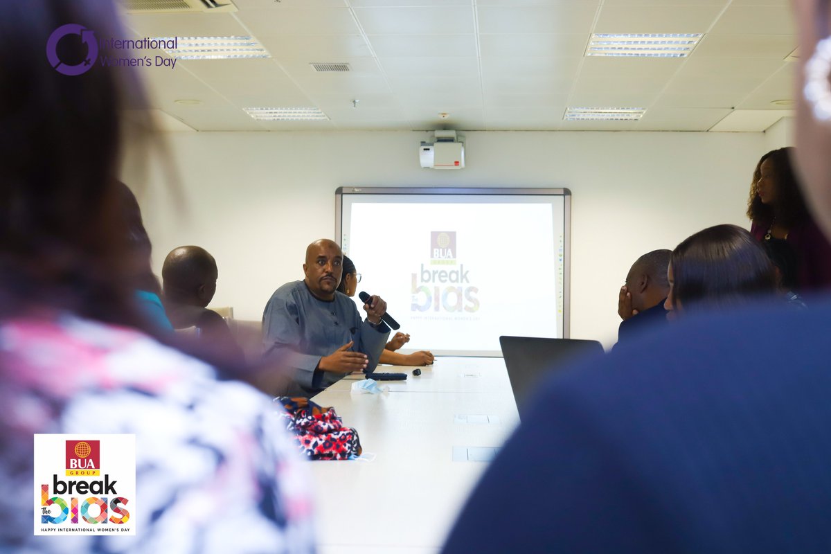 BUAgroup's tweet photo. To mark the 2022 International Women’s Day themed, “Break The Bias”, our Group HQ had an interactive in-house session to discuss future prospects of women in the organization. https://t.co/wEVqxPGNLz