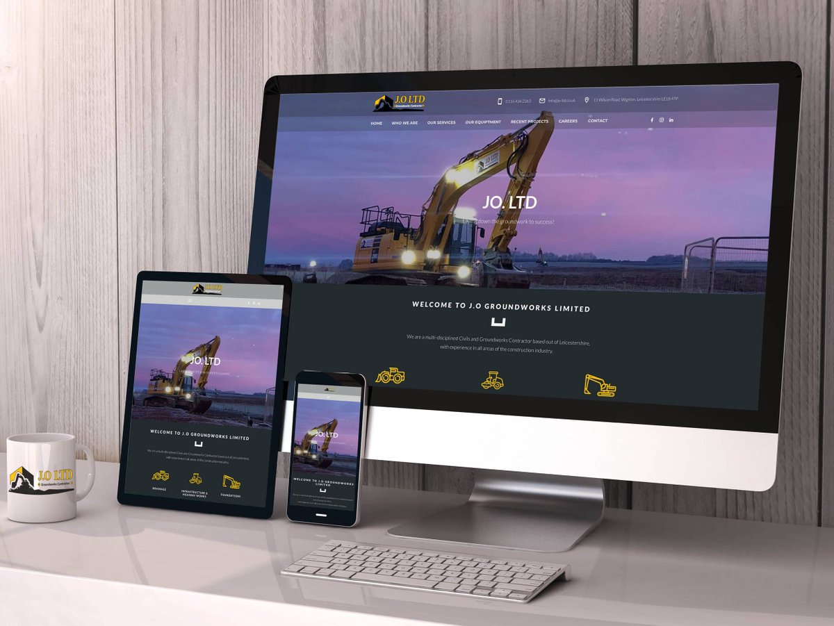 jmd_design's tweet photo. NEW WEBSITE BUILD &amp; LAUNCH
The guys at J.O Groundworks Limited approached me with the request to design, build, and host their new website. 
Check out the site at https://t.co/Kp2yzQMP4u
📱: 07525 201 870
✉️: jmd_design@me.com 
🖥: https://t.co/q6VBJaBw9S 
#jasonmarriottdesign https://t.co/trbNdnU1Yh