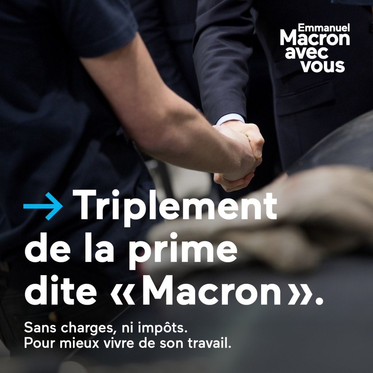 Alexandre_Arlin's tweet photo. 📣 Triplement de la prime exceptionnelle de pouvoir d’achat (prime #Macron), sans charges, ni impôts.
Pour que le travail paie ✅
#Presidentielle2022 #MacronPoissy #avecvous #5ansdeplus https://t.co/J6C6lyHdpp