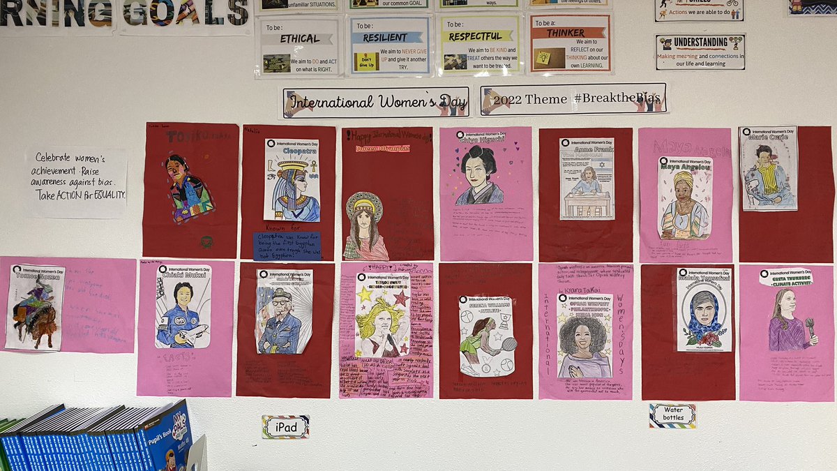 jjsanchez14's tweet photo. Grade 4 students at @HiaOkinawa observed the International Women’s Day last March with the theme #BreakTheBias.  This is for all the brave women of the world, past and present! @The_IPC International Mindedness. @BrandonPorterf2 @thejayrsoriano @UN_Women https://t.co/snDMVf87I6