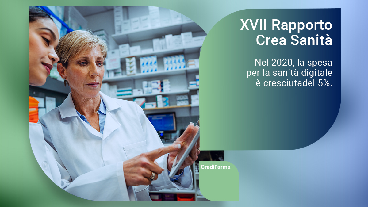 credifarma's tweet photo. Nel 2020, la spesa per la sanità digitale è cresciuta del 5% rispetto al 2019. La sfida per il futuro, per il #Ssn, ma anche per le #farmacie, sarà creare servizi digitali sempre più semplici e accessibili per rispondere alle necessità dei pazienti.​
#Credifarma #BancaIfis https://t.co/NSInBF4WZp